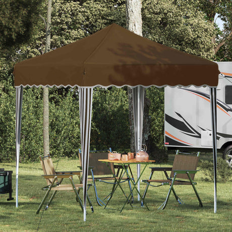 Vidaxl pop-up partytent 195 x 195 x 245 cm taupe oxford stof