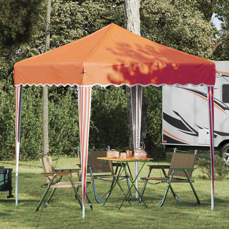 Vidaxl pop-up partytent 195 x 195 x 245 cm oranje oxford stof