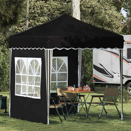 Vidaxl pop-up partytent 195 x 195 x 245 cm zwart oxford stof