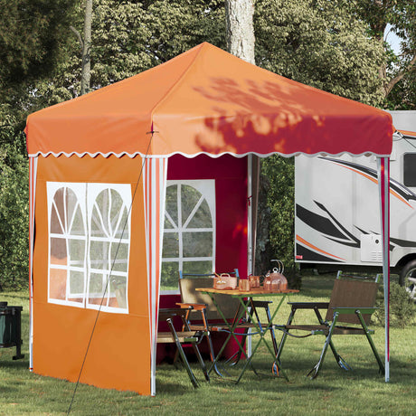 Vidaxl pop-up partytent 195 x 195 x 245 cm oranje oxford stof