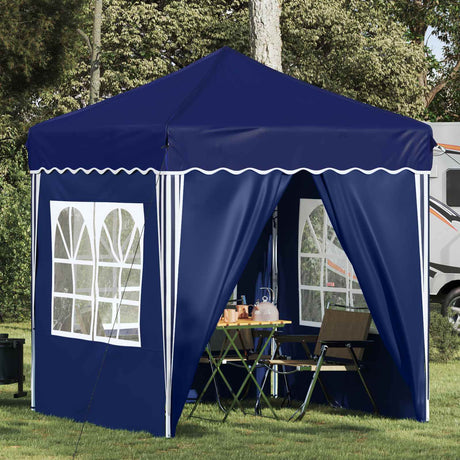 Vidaxl pop-up partytent 195 x 195 x 245 cm blauw oxford stof