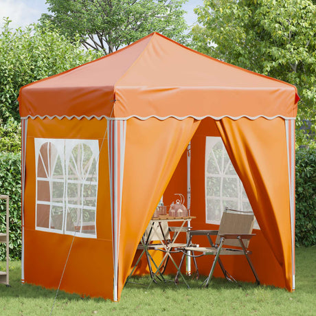 Vidaxl pop-up partytent 195 x 195 x 245 cm oranje oxford stof