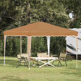 Vidaxl pop-up partytent 288 x 288 x 245 cm beige oxford stof