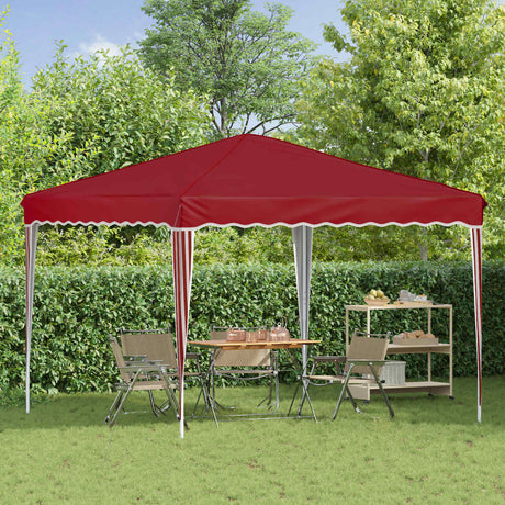 Vidaxl pop-up partytent 288 x 288 x 245 cm bordeauxrood oxford stof