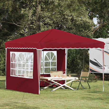 Vidaxl pop-up partytent 288 x 288 x 245 cm bordeauxrood oxford stof