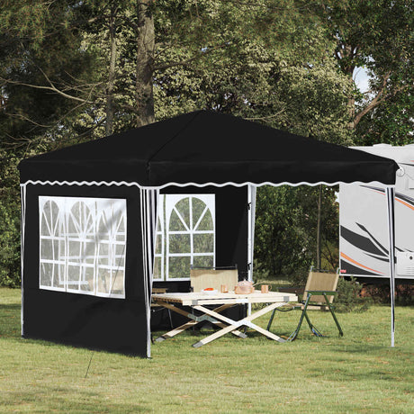 Vidaxl pop-up partytent 288 x 288 x 245 cm zwart oxford stof