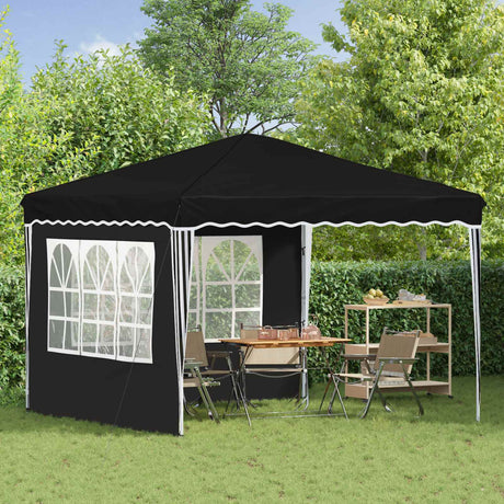 Vidaxl pop-up partytent 288 x 288 x 245 cm zwart oxford stof
