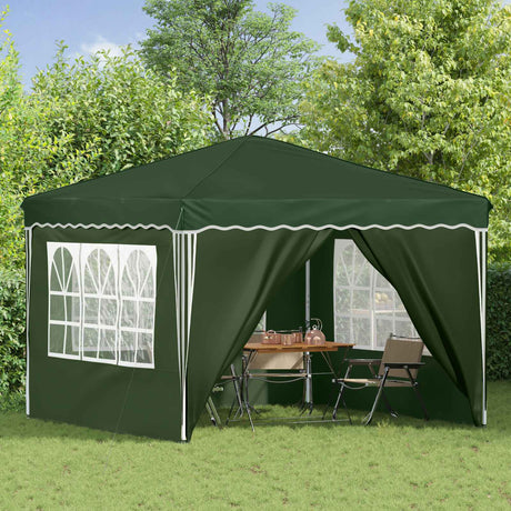 Vidaxl pop-up partytent 288 x 288 x 245 cm groen oxford stof
