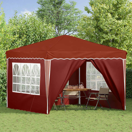 Vidaxl pop-up partytent 288 x 288 x 245 cm terracotta oxford stof
