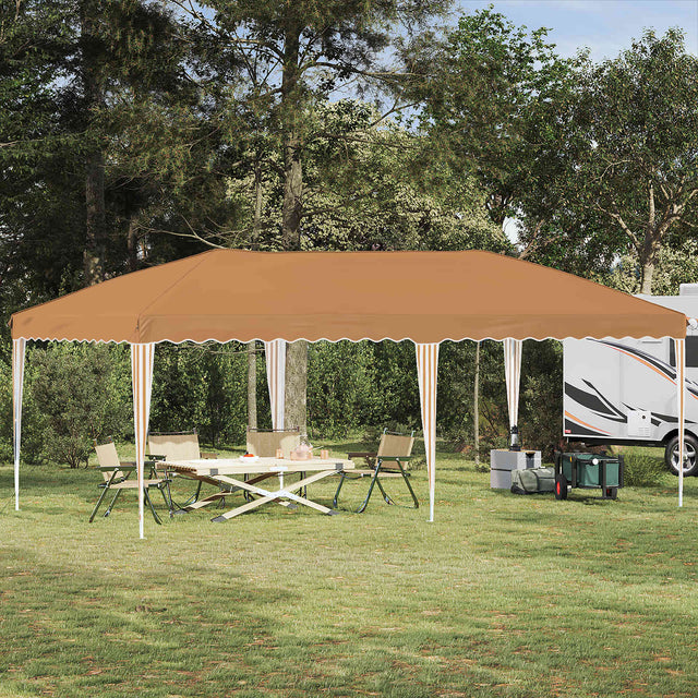 Vidaxl pop-up partytent 575 x 290 x 245 cm beige
