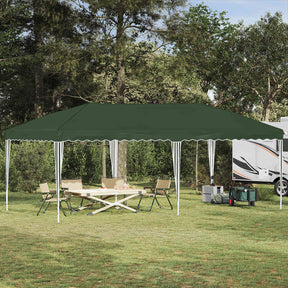 Vidaxl pop-up partytent 575 x 290 x 245 cm groen