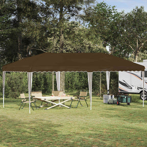 Vidaxl pop-up partytent 575 x 290 x 245 cm taupe