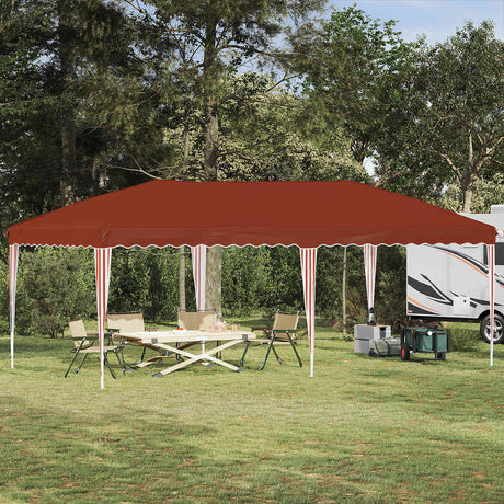 Vidaxl pop-up partytent 575 x 290 x 245 cm terracotta