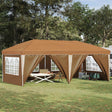 Vidaxl pop-up partytent 575 x 288 x 245 cm beige