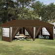Vidaxl pop-up partytent 575 x 288 x 245 cm taupe