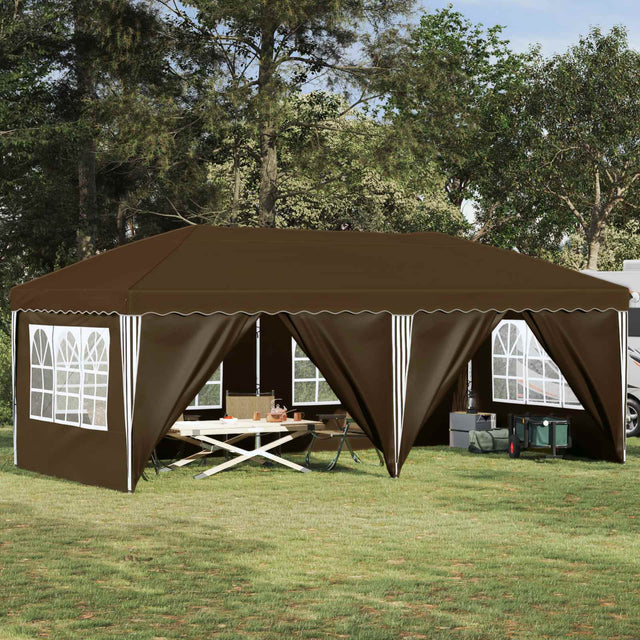 Vidaxl pop-up partytent 575 x 288 x 245 cm taupe