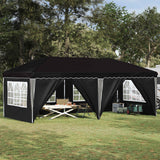 Vidaxl pop-up partytent 575 x 288 x 245 cm zwart