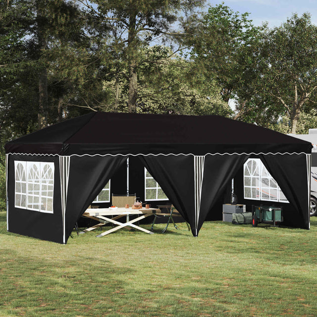 Vidaxl pop-up partytent 575 x 288 x 245 cm zwart