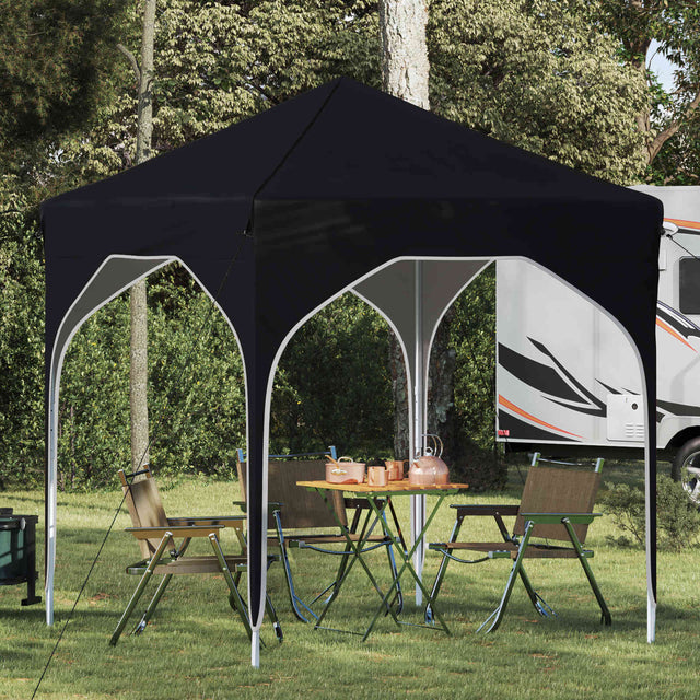Vidaxl pop-up partytent 194 x 194 x 245 cm antraciet