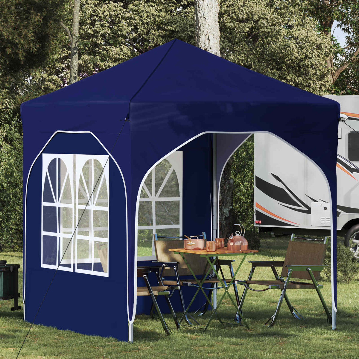 Vidaxl pop-up partytent 192 x 192 x 245 cm blauw