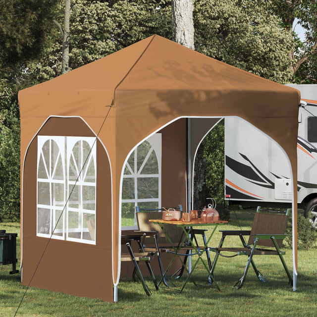 Vidaxl pop-up partytent 192 x 192 x 245 cm beige