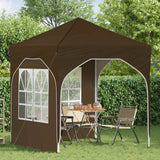 Vidaxl pop-up partytent 192 x 192 x 245 cm taupe