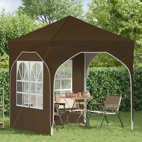 Vidaxl pop-up partytent 192 x 192 x 245 cm taupe