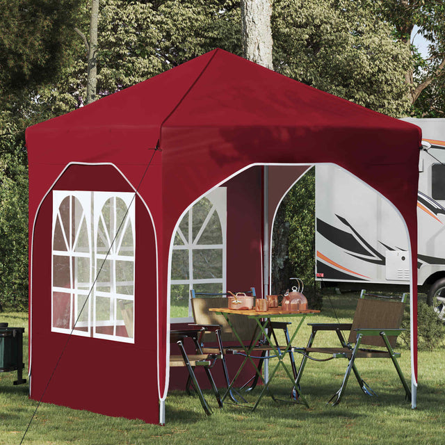 Vidaxl pop-up partytent 192 x 192 x 245 cm bordeauxrood