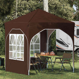 Vidaxl pop-up partytent 192 x 192 x 245 cm bruin
