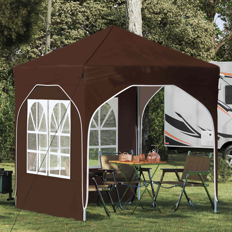 Vidaxl pop-up partytent 192 x 192 x 245 cm bruin