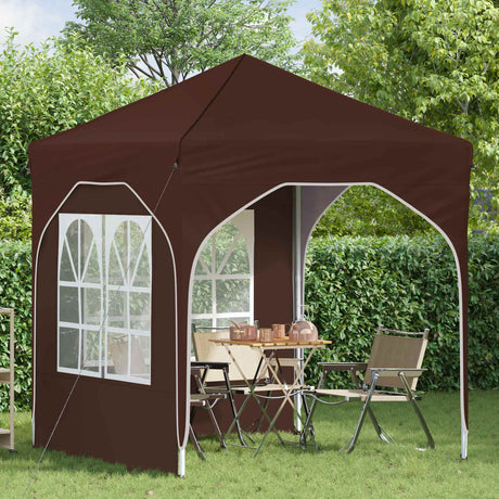 Vidaxl pop-up partytent 192 x 192 x 245 cm bruin