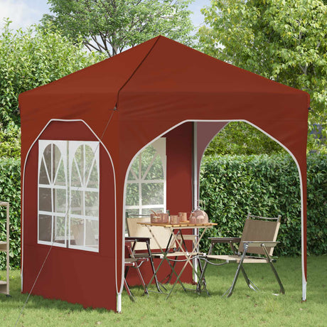 Vidaxl pop-up partytent 192 x 192 x 245 cm terracotta