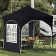Vidaxl pop-up partytent 192 x 192 x 245 cm zwart
