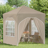 Vidaxl pop-up partytent 192 x 192 x 245 cm crèmekleurig