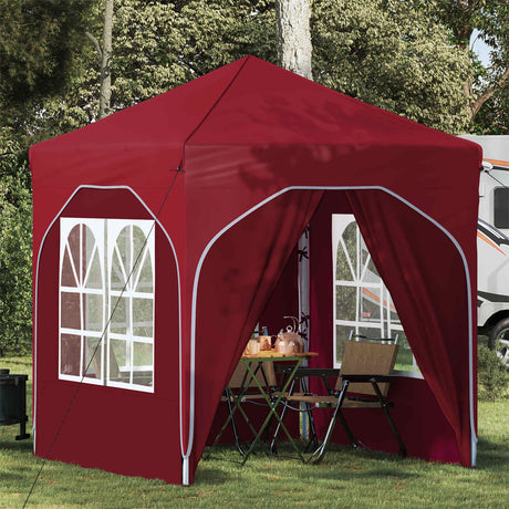 Vidaxl pop-up partytent 192 x 192 x 245 cm bordeauxrood