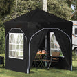 Vidaxl pop-up partytent 192 x 192 x 245 cm zwart
