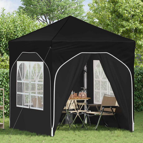 Vidaxl pop-up partytent 192 x 192 x 245 cm zwart