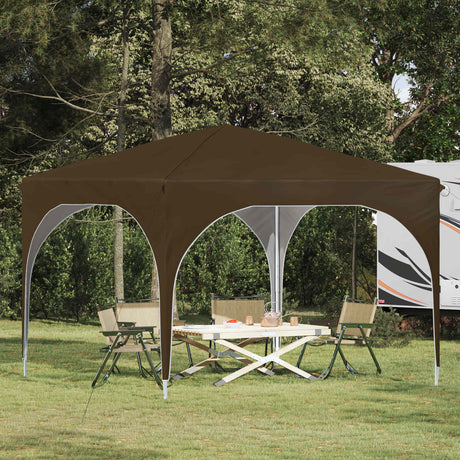 Vidaxl pop-up partytent 290 x 290 x 245 cm taupe