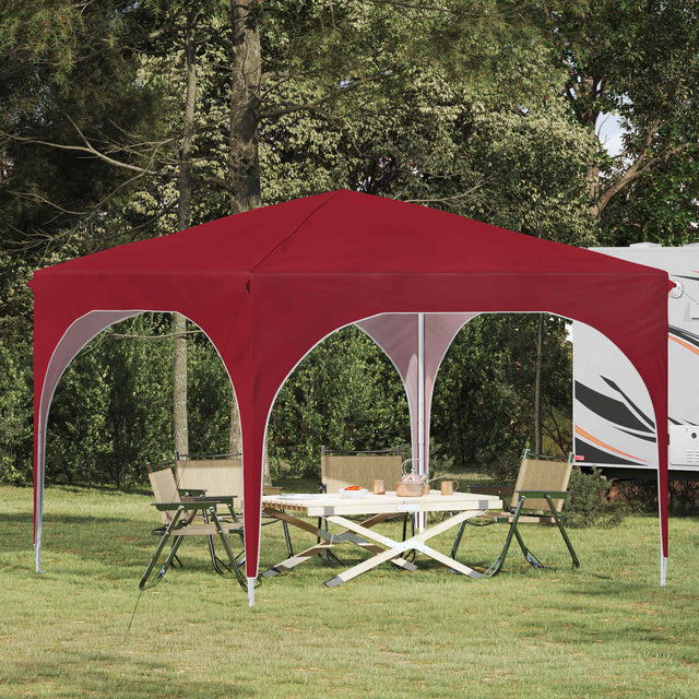 Vidaxl pop-up partytent 290 x 290 x 245 cm bordeauxrood