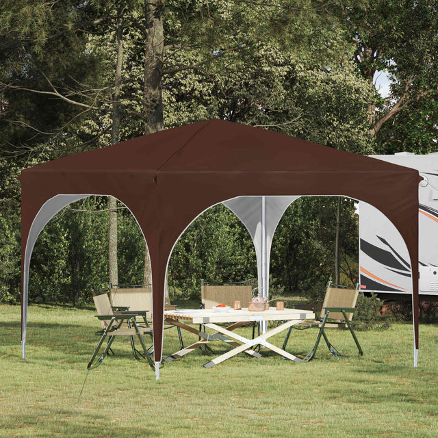 Vidaxl pop-up partytent 290 x 290 x 245 cm bruin