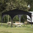 Vidaxl pop-up partytent 290 x 290 x 245 cm zwart