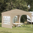 Vidaxl pop-up partytent 290 x 290 x 245 cm crèmekleurig