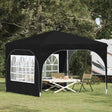 Vidaxl pop-up partytent 290 x 290 x 245 cm antraciet