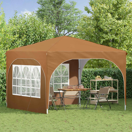 Vidaxl pop-up partytent 290 x 290 x 245 cm beige