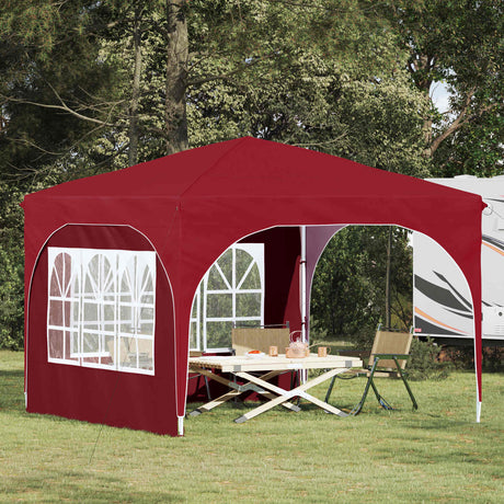 Vidaxl pop-up partytent 290 x 290 x 245 cm bordeauxrood