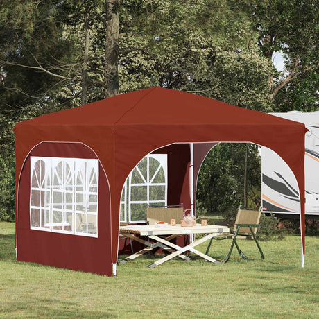Vidaxl pop-up partytent 290 x 290 x 245 cm terracotta
