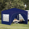 Vidaxl pop-up partytent 290 x 290 x 245 cm blauw