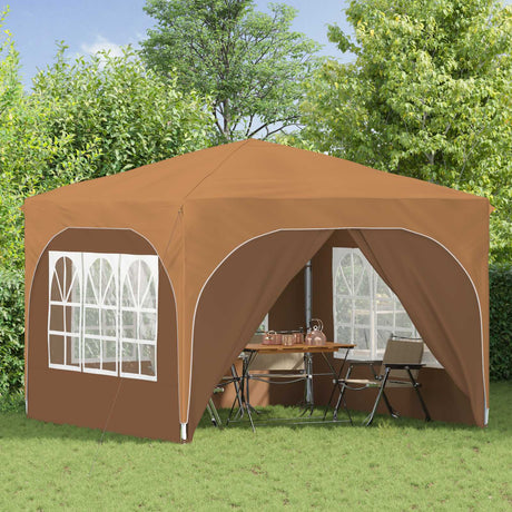 Vidaxl pop-up partytent 290 x 290 x 245 cm beige