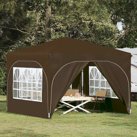 Vidaxl pop-up partytent 290 x 290 x 245 cm taupe