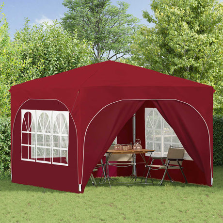Vidaxl pop-up partytent 290 x 290 x 245 cm bordeauxrood